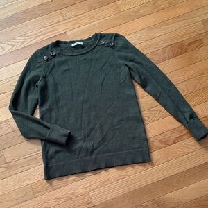 Pink Clover Dark Green Crew Neck Sweater